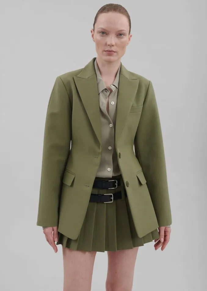 Women The Frankie Shop Bottoms Blake Mini Pleated Skirt Khaki