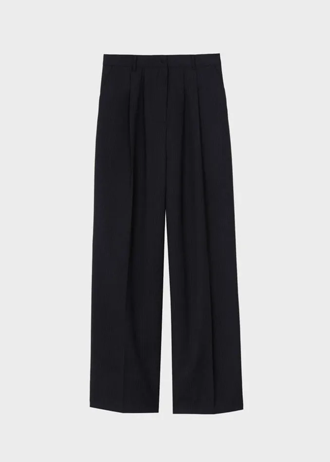 Women The Frankie Shop Bottoms Bram Pants Charcoal