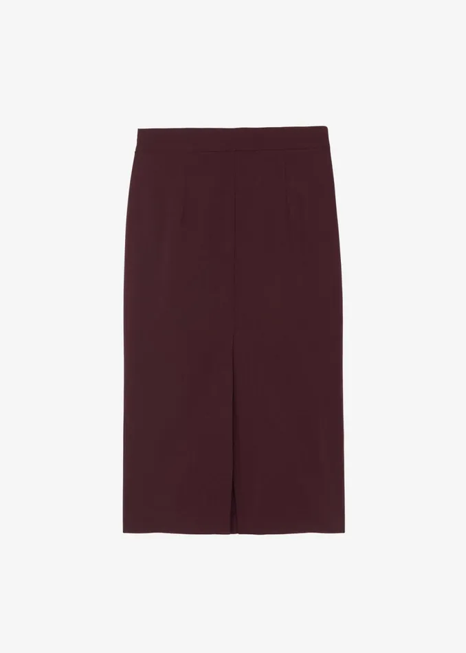 Women The Frankie Shop Bottoms Brooklyn Midi Skirt Burgundy