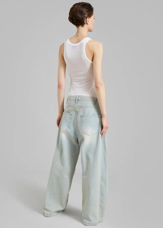 Women The Frankie Shop Bottoms Bryony Jeans Bleach