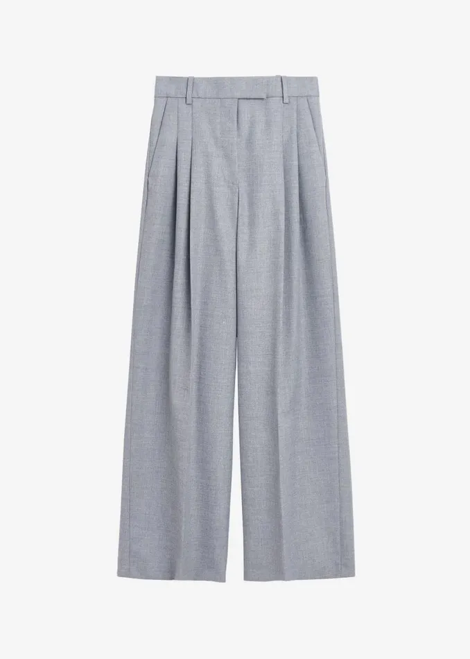 Women The Frankie Shop Bottoms By Malene Birger Cymbaria Pants Grey Melange