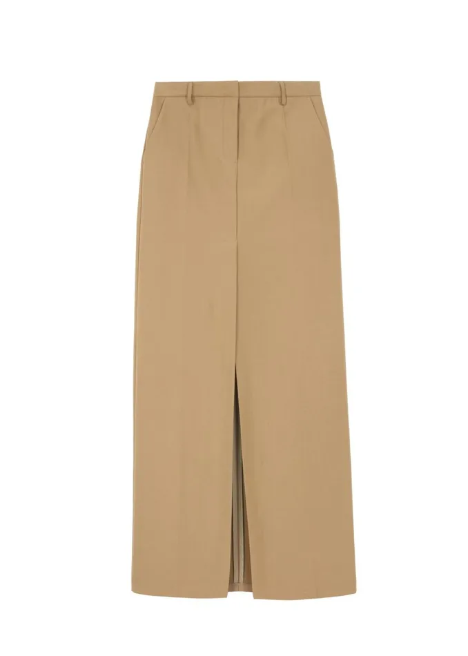 Women The Frankie Shop Bottoms Carley Long Skirt Camel