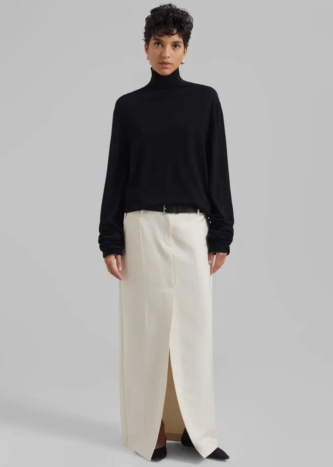 Women The Frankie Shop Bottoms Carley Long Skirt Cream