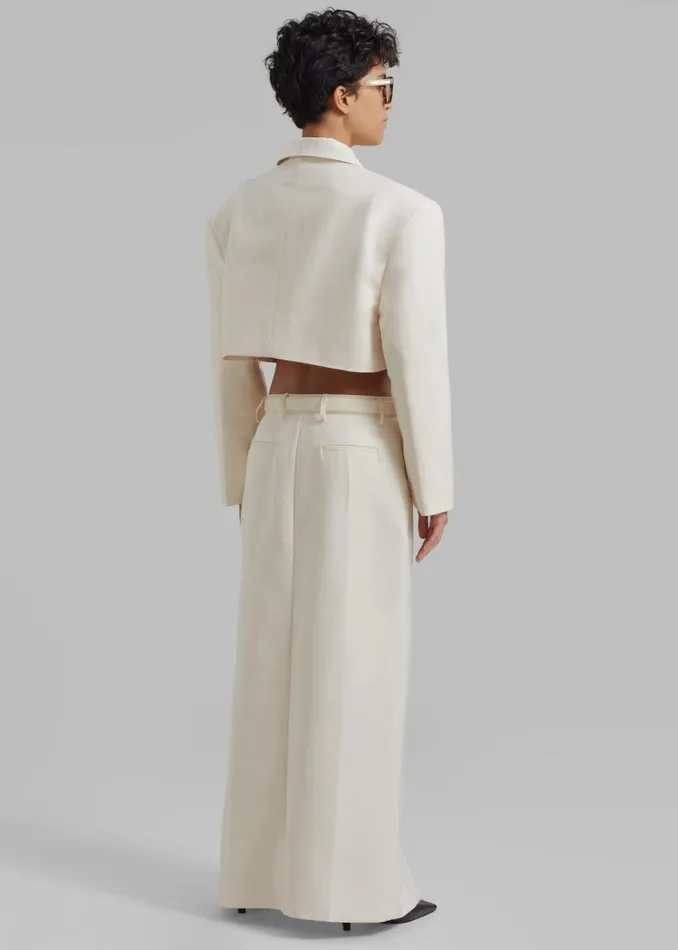 Women The Frankie Shop Bottoms Carley Long Skirt Cream
