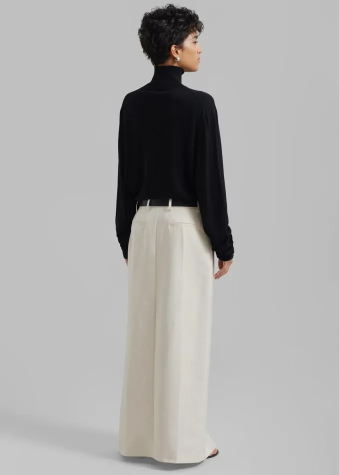 Women The Frankie Shop Bottoms Carley Long Skirt Cream