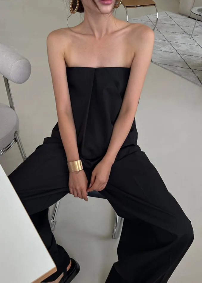 Women The Frankie Shop Bottoms Catalina Pleated Trousers Black