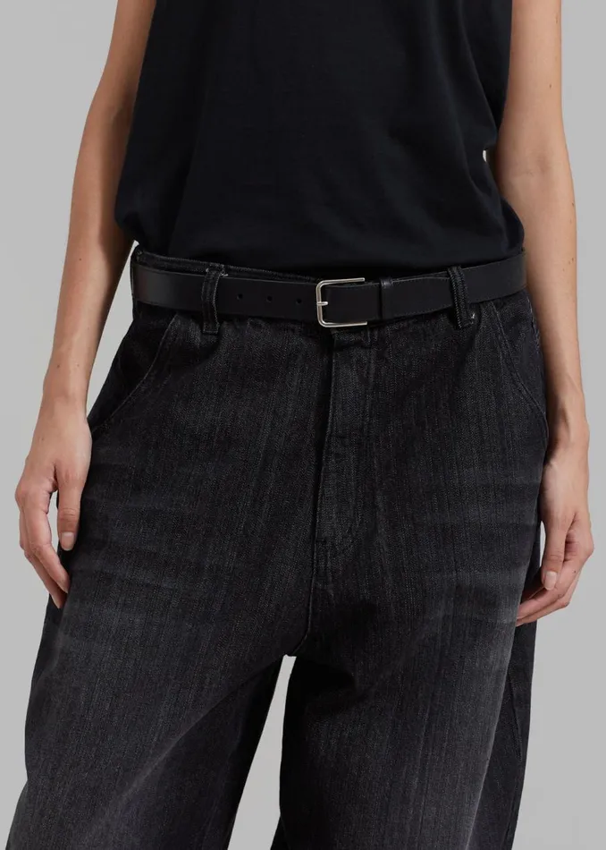 Women The Frankie Shop Bottoms Charleston Oversized Jeans Grey
