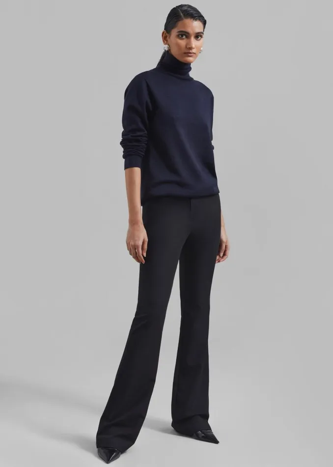Women The Frankie Shop Bottoms Charley Bootcut Pants Black