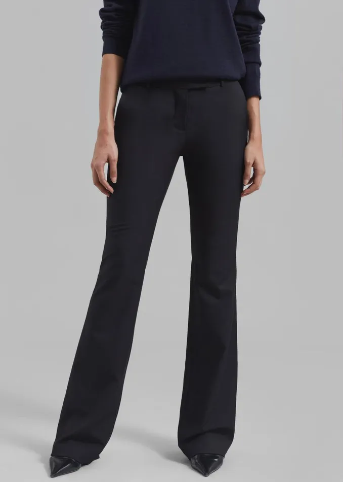 Women The Frankie Shop Bottoms Charley Bootcut Pants Black
