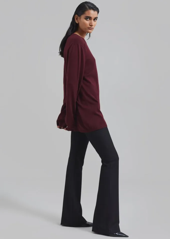 Women The Frankie Shop Bottoms Charley Bootcut Pants Black