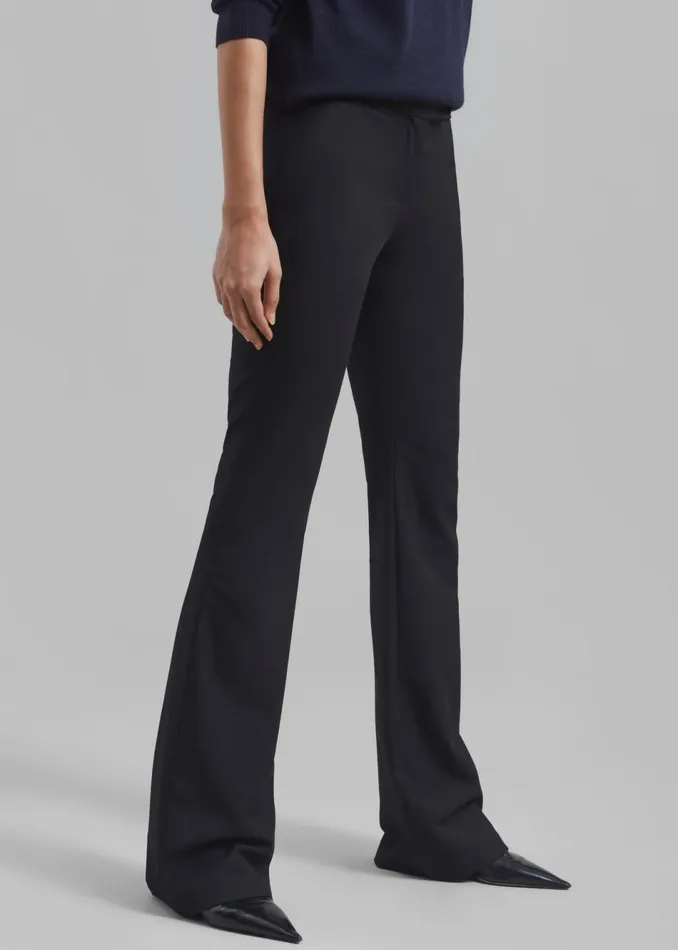 Women The Frankie Shop Bottoms Charley Bootcut Pants Black