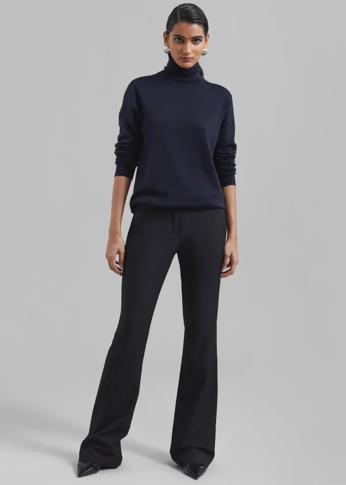 Women The Frankie Shop Bottoms Charley Bootcut Pants Black