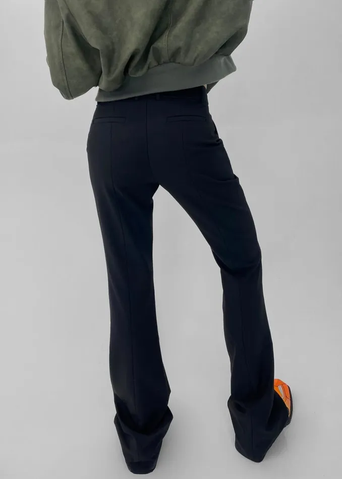 Women The Frankie Shop Bottoms Charley Bootcut Pants Black