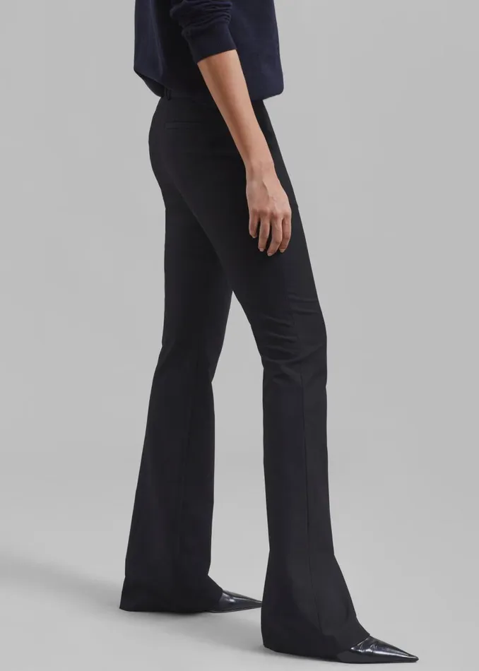 Women The Frankie Shop Bottoms Charley Bootcut Pants Black
