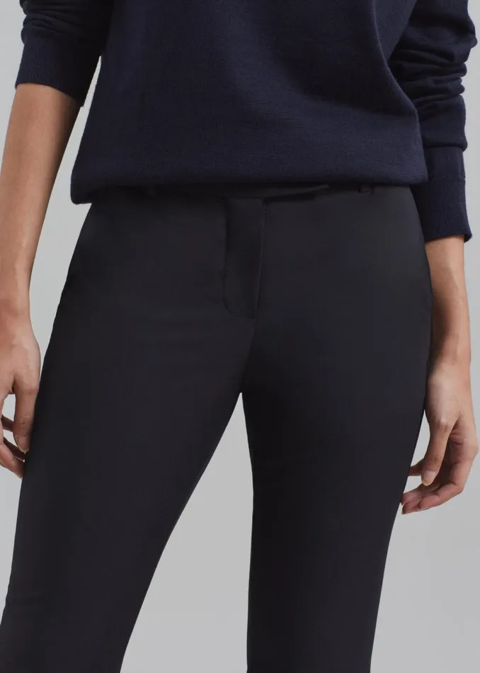 Women The Frankie Shop Bottoms Charley Bootcut Pants Black