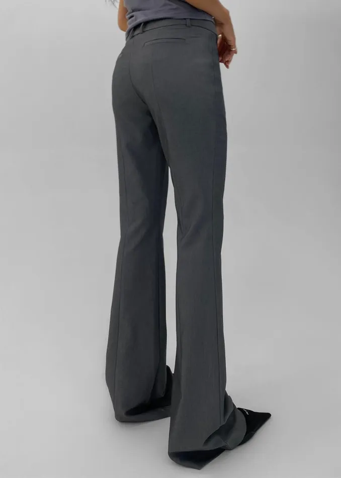 Women The Frankie Shop Bottoms Charley Bootcut Pants Charcoal
