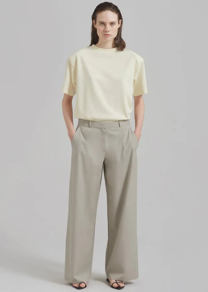 Women The Frankie Shop Bottoms Charlotte Trousers Beige