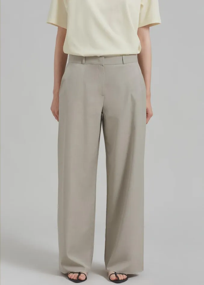 Women The Frankie Shop Bottoms Charlotte Trousers Beige