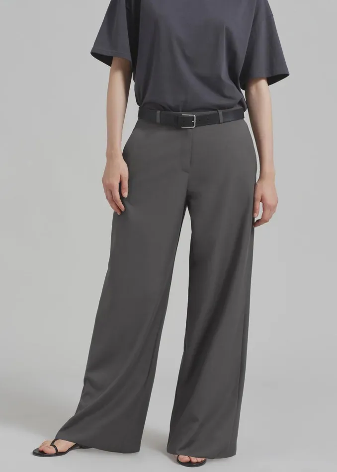 Women The Frankie Shop Bottoms Charlotte Trousers Grey