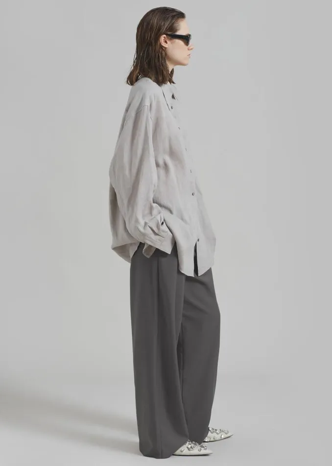 Women The Frankie Shop Bottoms Charlotte Trousers Grey
