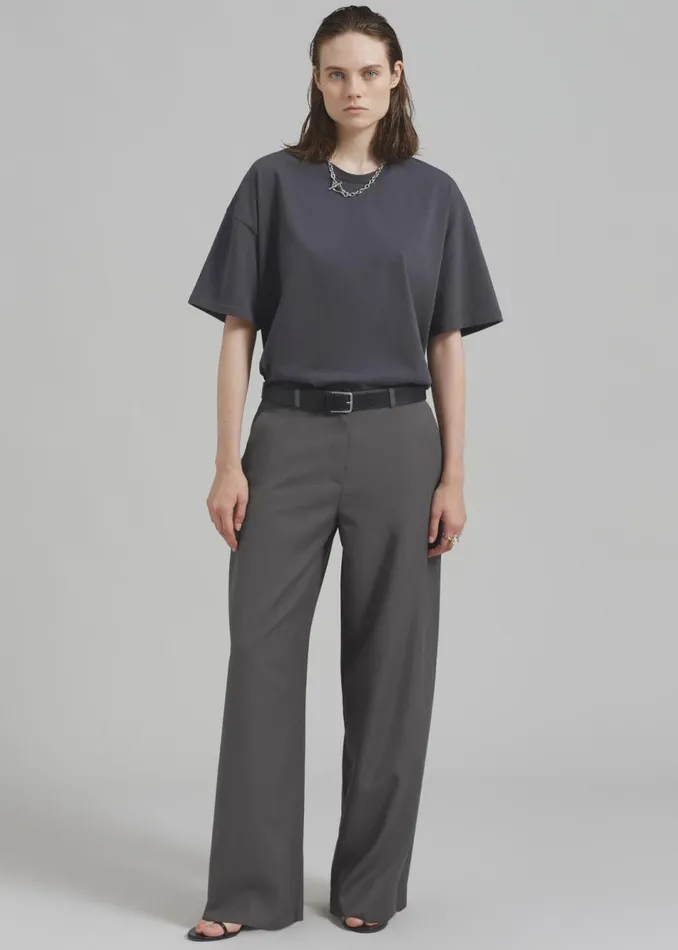 Women The Frankie Shop Bottoms Charlotte Trousers Grey