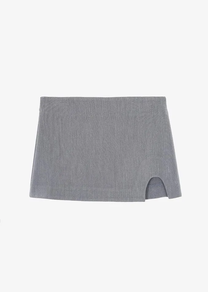 Women The Frankie Shop Bottoms Chester Mini Slit Skirt Grey