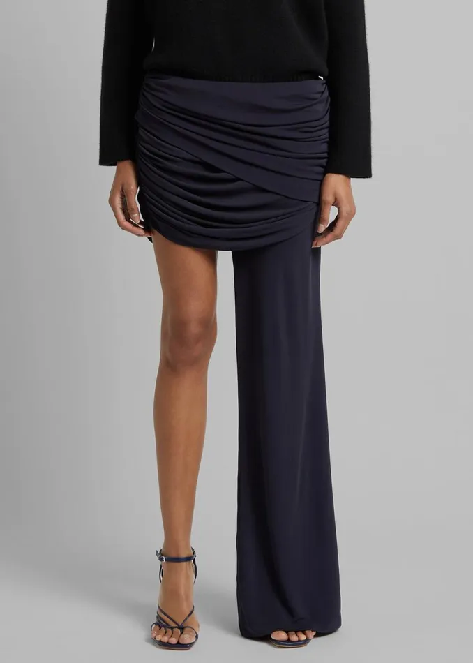 Women The Frankie Shop Bottoms Christopher Esber Illusions Draped Mono Pant Ink
