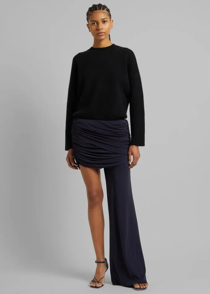 Women The Frankie Shop Bottoms Christopher Esber Illusions Draped Mono Pant Ink