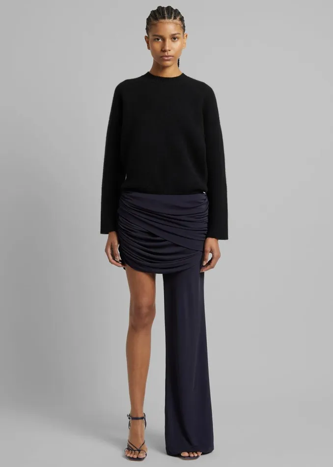 Women The Frankie Shop Bottoms Christopher Esber Illusions Draped Mono Pant Ink