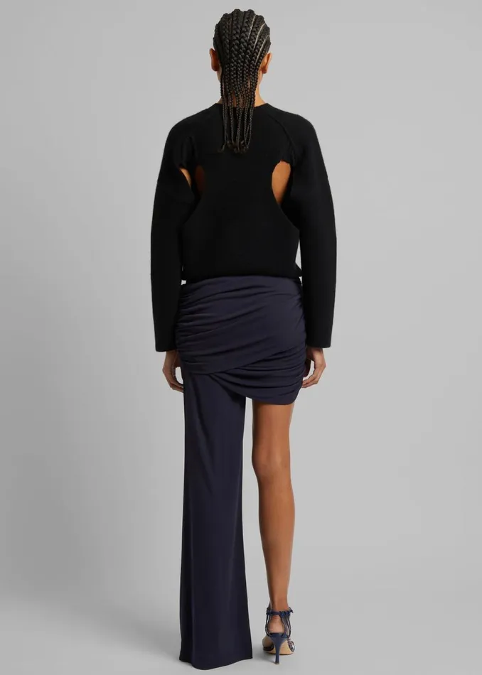 Women The Frankie Shop Bottoms Christopher Esber Illusions Draped Mono Pant Ink