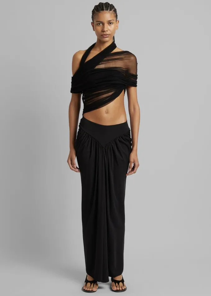 Women The Frankie Shop Bottoms Christopher Esber Magnetica Skirt Black