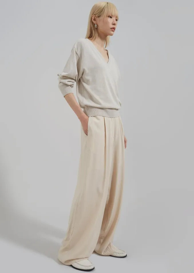 Women The Frankie Shop Bottoms Colyn Trousers Beige