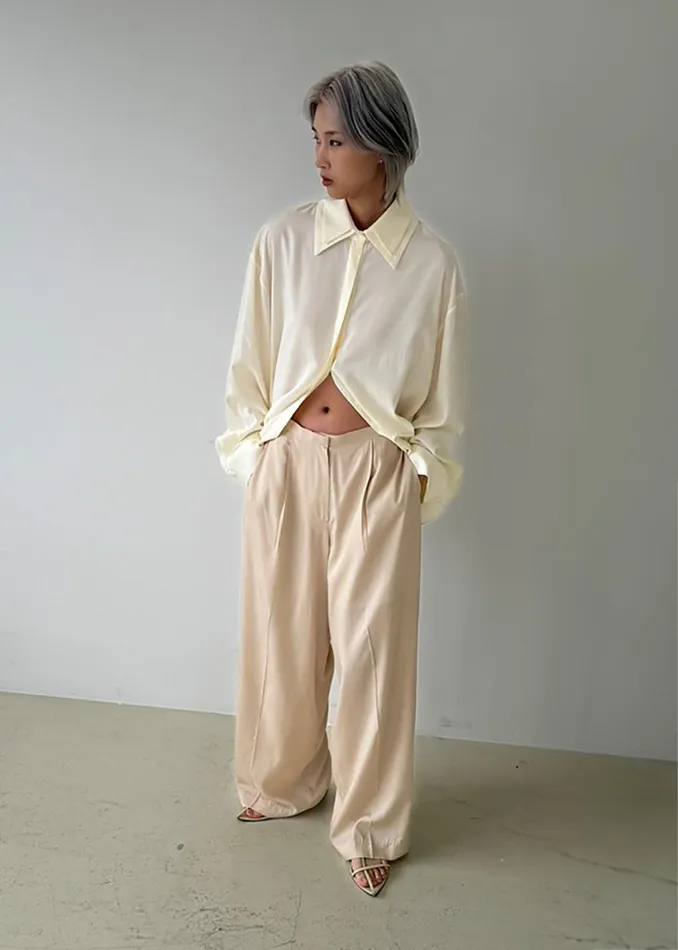Women The Frankie Shop Bottoms Colyn Trousers Beige