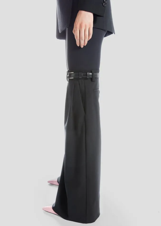 Women The Frankie Shop Bottoms Coperni Hybrid Flare Trousers Black