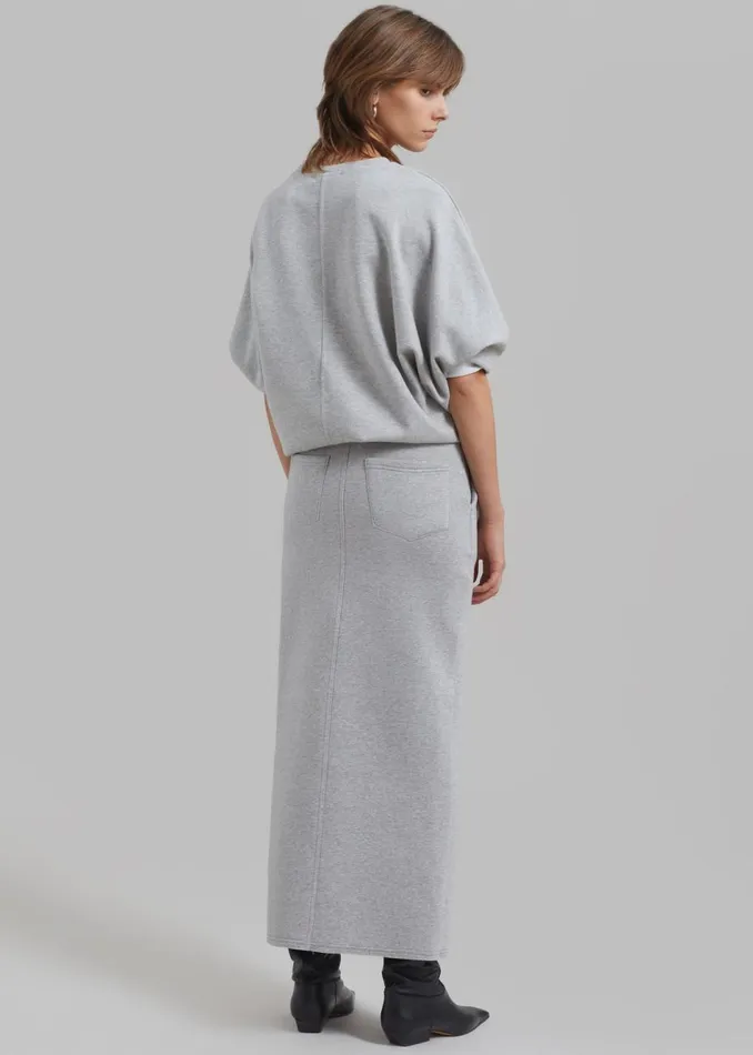 Women The Frankie Shop Bottoms Dana Midi Skirt Grey