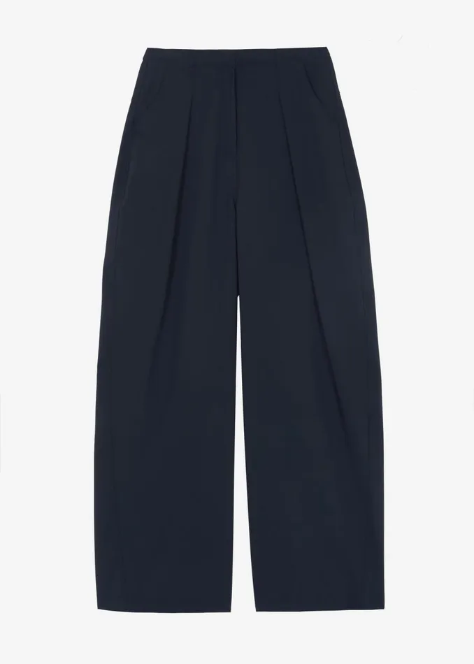 Women The Frankie Shop Bottoms Dani Wide Pants Navy
