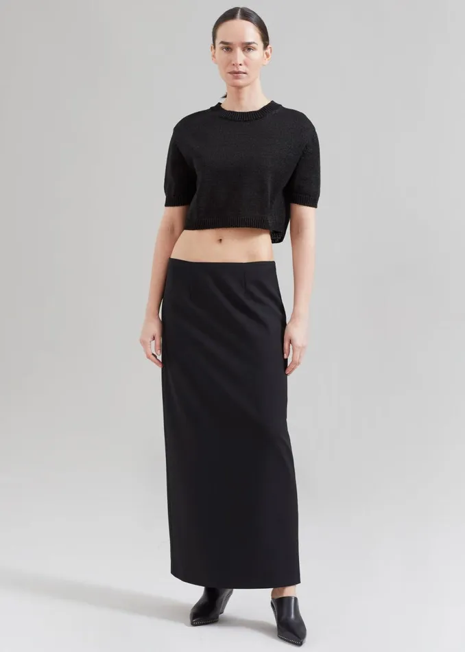 Women The Frankie Shop Bottoms Demi Pencil Skirt Black
