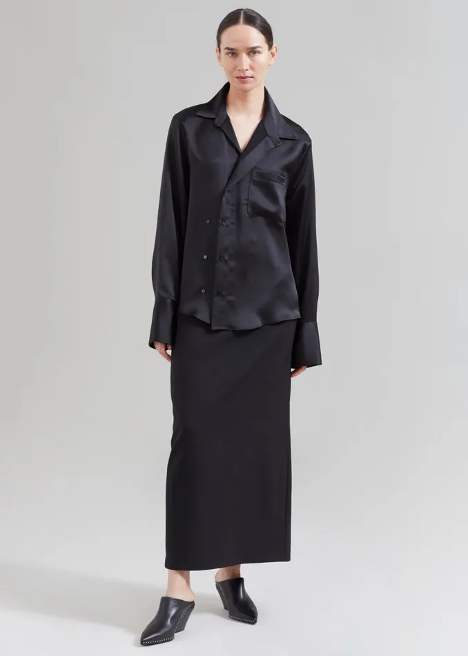 Women The Frankie Shop Bottoms Demi Pencil Skirt Black