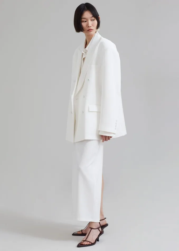 Women The Frankie Shop Bottoms Demi Pencil Skirt White