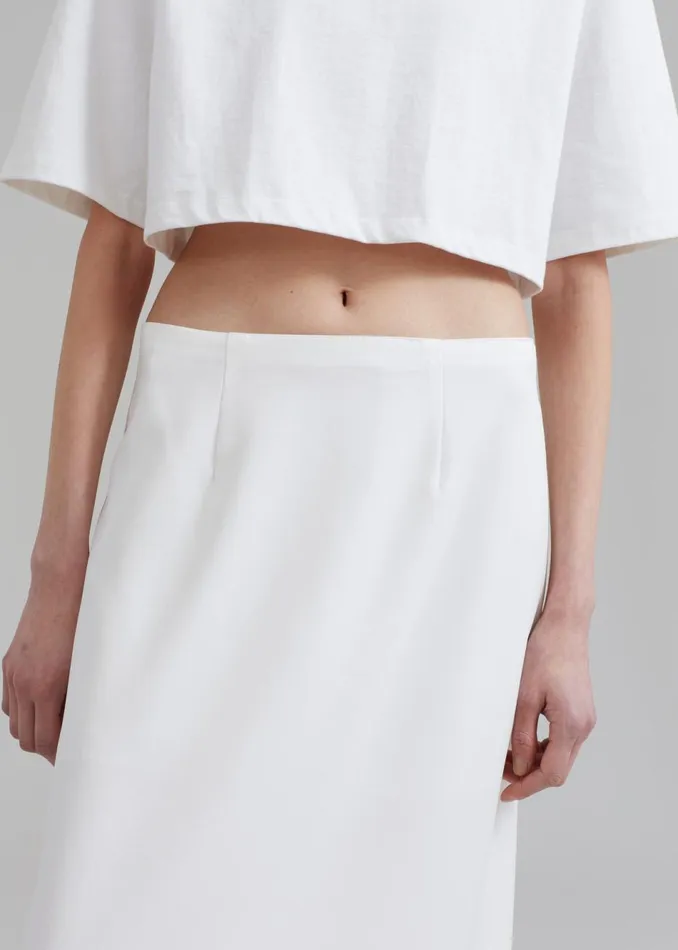 Women The Frankie Shop Bottoms Demi Pencil Skirt White