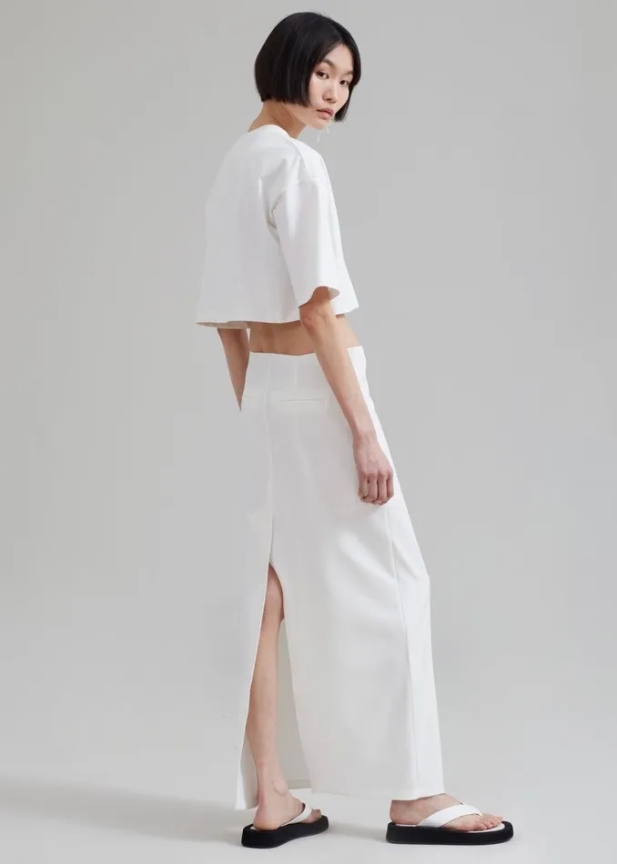 Women The Frankie Shop Bottoms Demi Pencil Skirt White