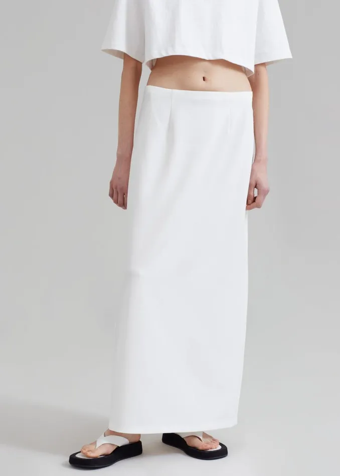 Women The Frankie Shop Bottoms Demi Pencil Skirt White