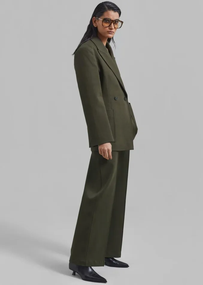 Women The Frankie Shop Bottoms Devon Trousers Khaki