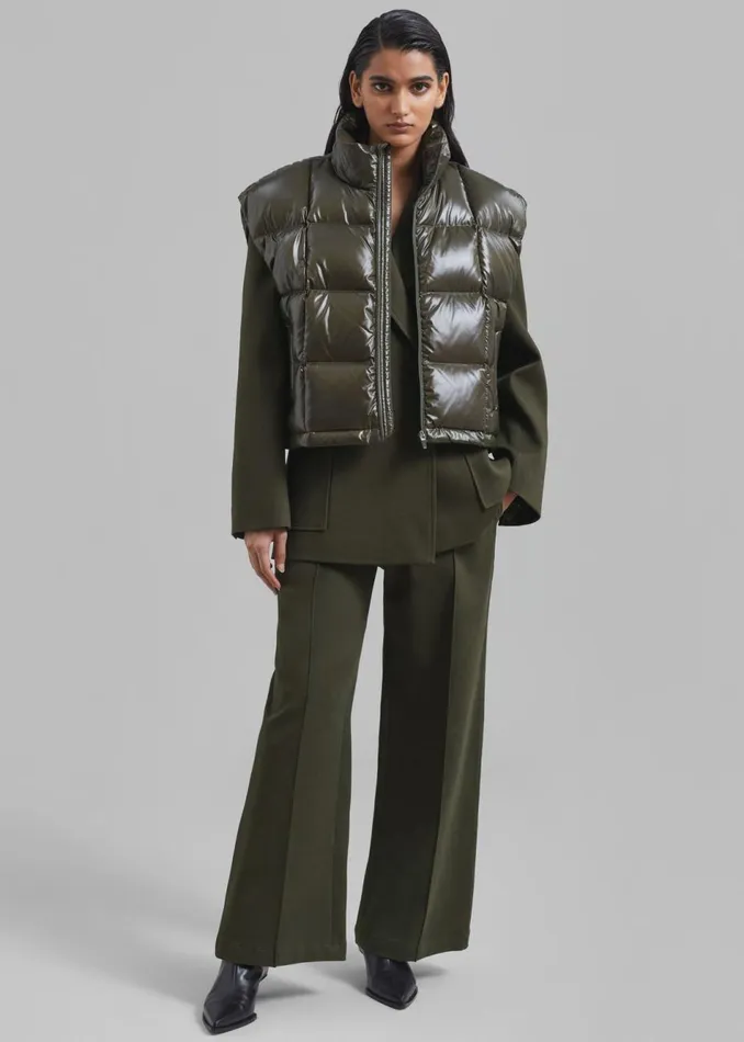 Women The Frankie Shop Bottoms Devon Trousers Khaki