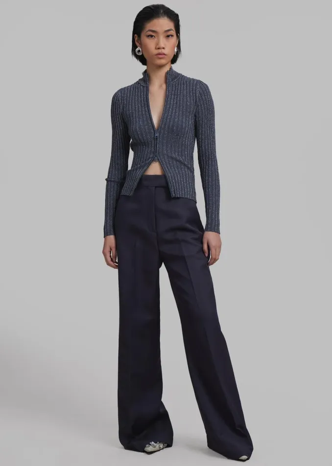 Women The Frankie Shop Bottoms Dixie Trousers Charcoal