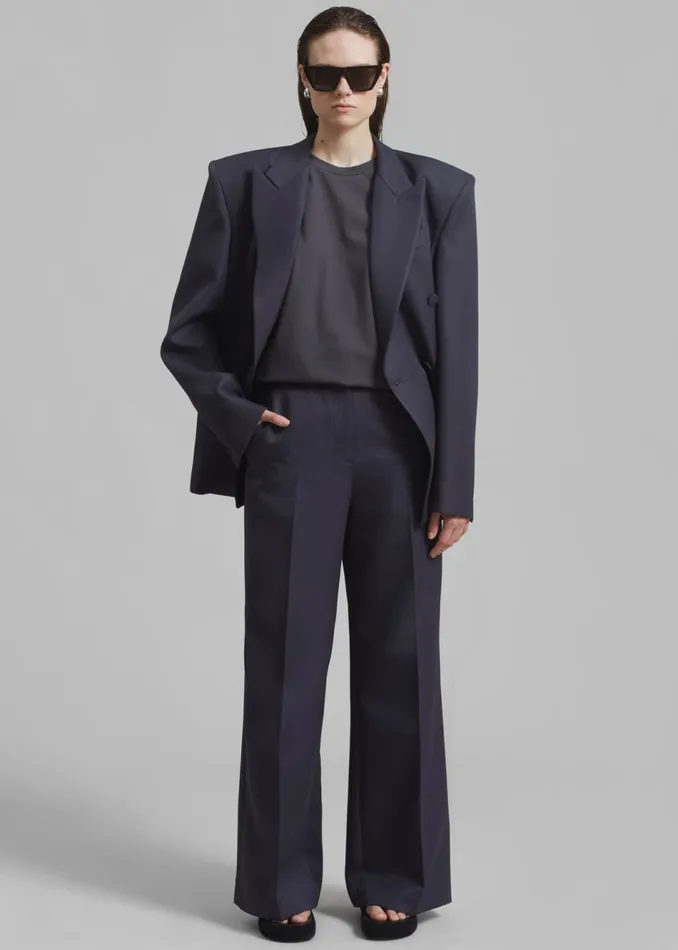 Women The Frankie Shop Bottoms Dixie Trousers Charcoal