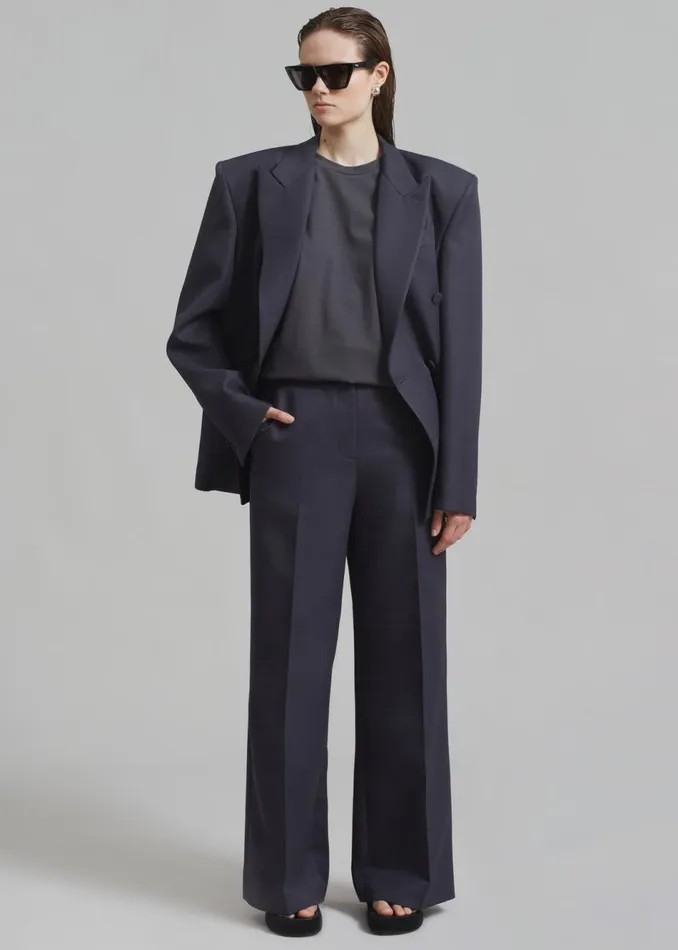 Women The Frankie Shop Bottoms Dixie Trousers Charcoal