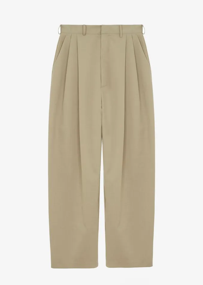 Women The Frankie Shop Bottoms Effie Pleated Pants Khaki