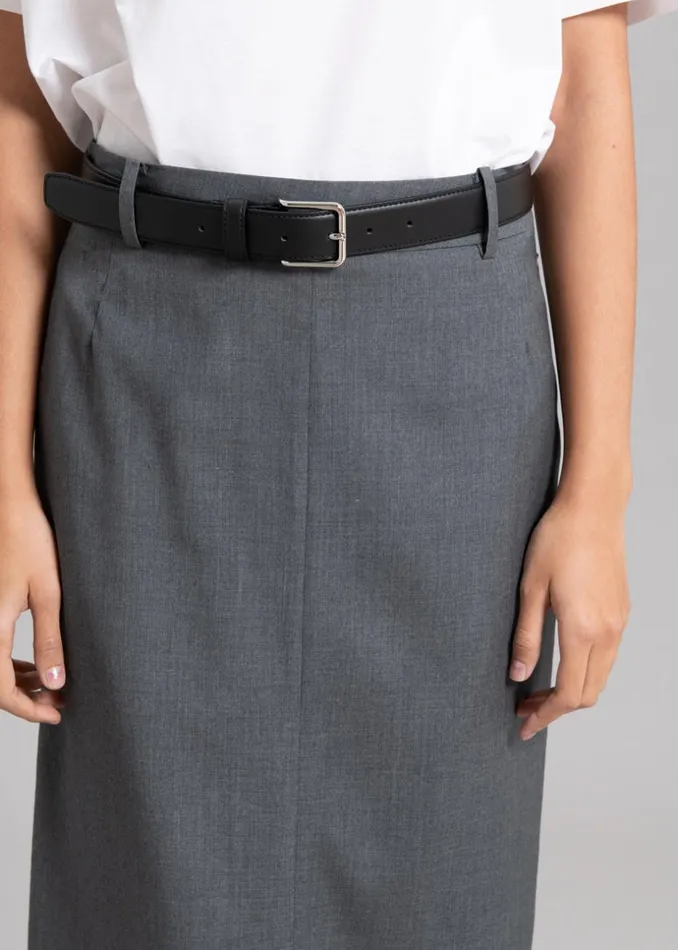 Women The Frankie Shop Bottoms Eli Pencil Skirt Charcoal