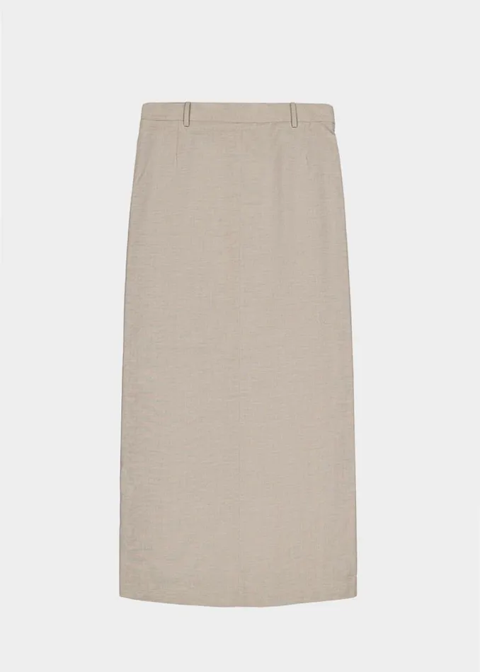 Women The Frankie Shop Bottoms Eli Pencil Skirt Taupe Melange